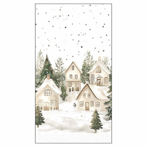Snowy Houses • Guest Towels