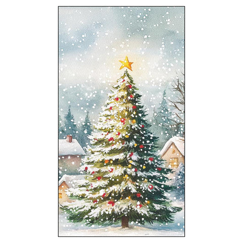 Tree in Snow • Guest Towels