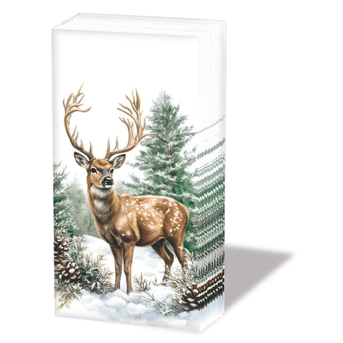 Winter Stag • Pocket Tissues