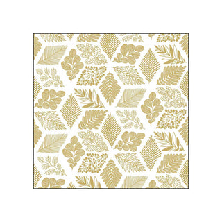 Pure Leaves, gold • Beverage Napkins