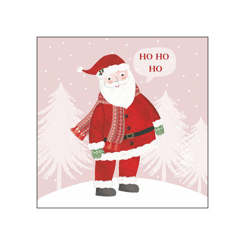 Santa in Rosé • Beverage Napkins
