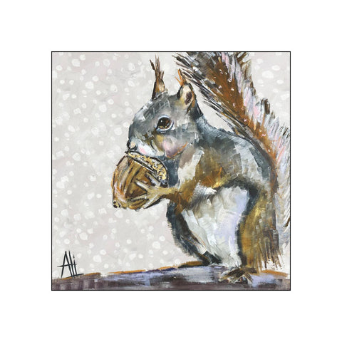 Squirrel Portrait • Beverage Napkins