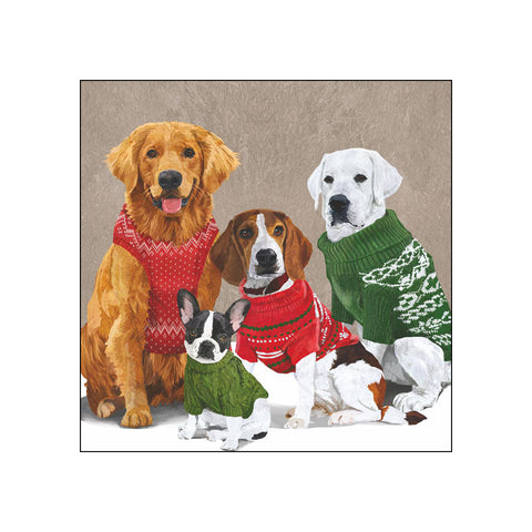Sweater Dogs • Beverage Napkins