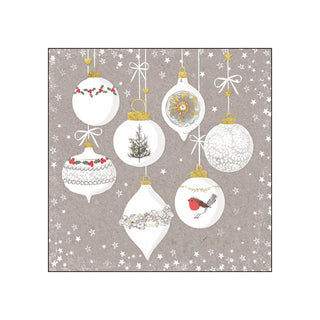 Ornaments and Snow • Beverage Napkins
