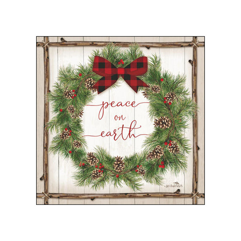 Rustic Wreath • Beverage Napkins