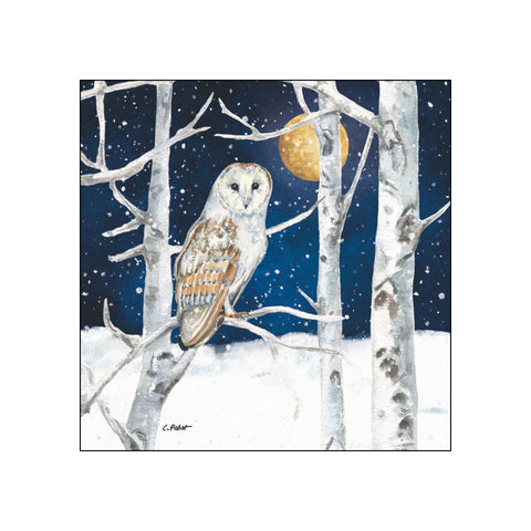 Winter Owl • Beverage Napkins