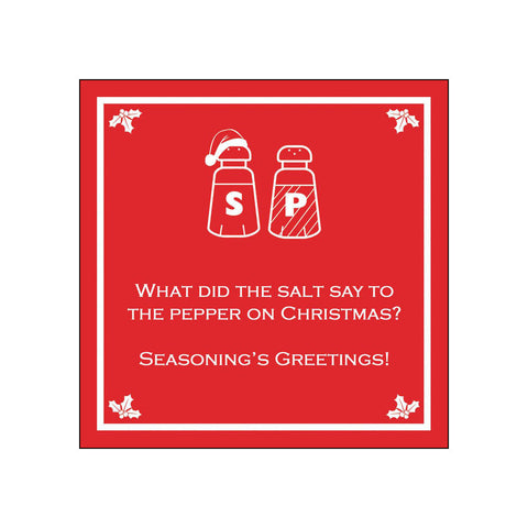 Seasoning's Greetings • Beverage Napkins