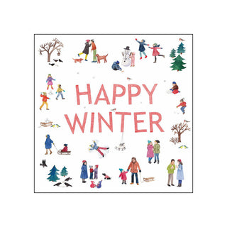 Happy Winter • Beverage Napkins