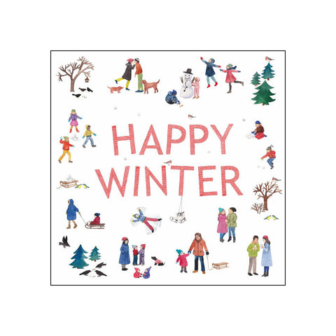 Happy Winter • Beverage Napkins