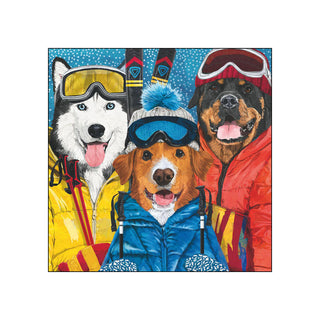 Ski Dogs • Beverage Napkins