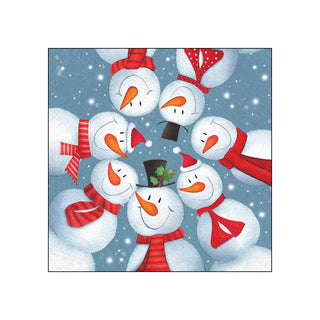 Snowmen Circle • Beverage Napkins