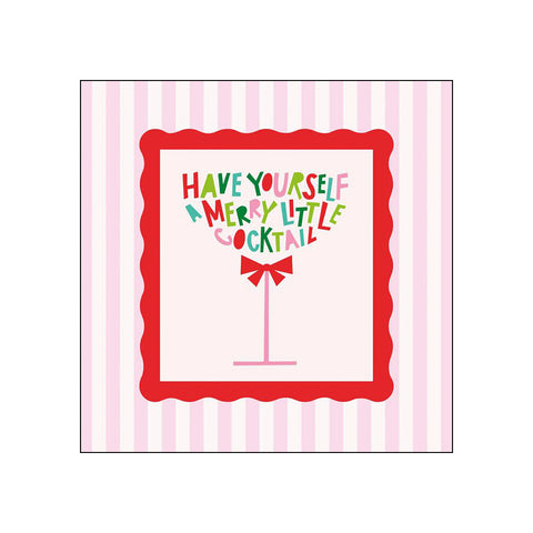 Merry Cocktail • Beverage Napkins