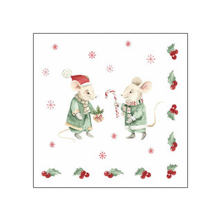 Winter Mice • Beverage Napkins