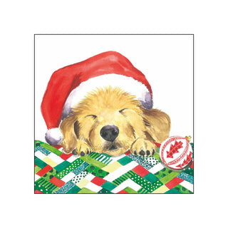 Christmas Puppy • Beverage Napkins