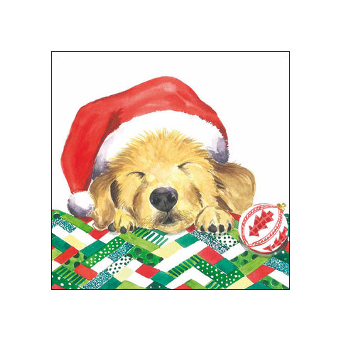 Christmas Puppy • Beverage Napkins