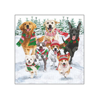 Snow Hounds • Beverage Napkins