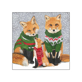 Sweater Foxes • Beverage Napkins