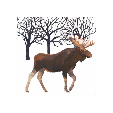 Winter Moose • Beverage Napkins