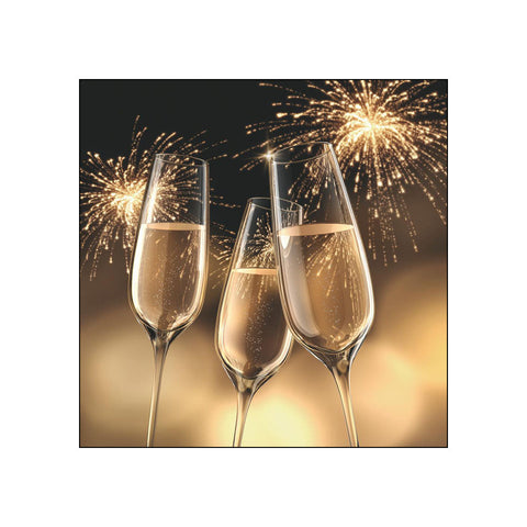 Celebration, gold • Beverage Napkins