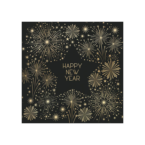 Golden New Year • Beverage Napkins