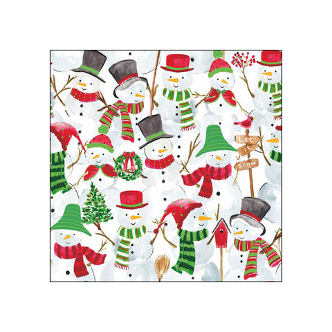 Snowman Party • Beverage Napkins
