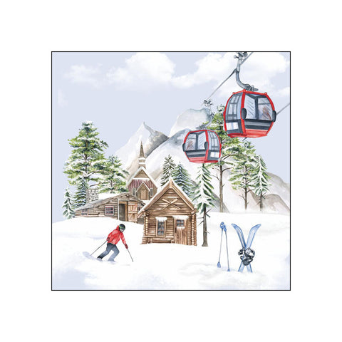 Ski Hut • Beverage Napkins