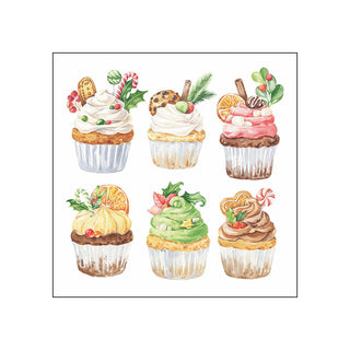Sweet Christmas, white • Beverage Napkins