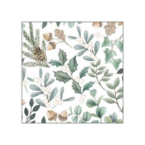 Collection of Leaves • Beverage Napkins