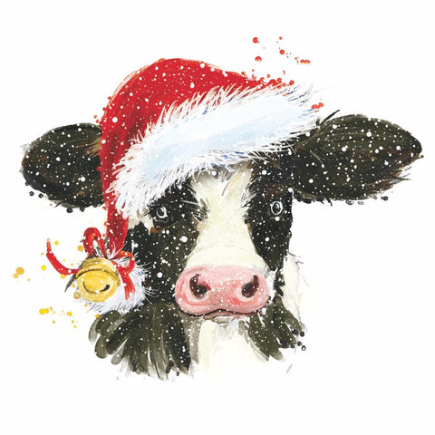 Christmas Cow Bell • Beverage Napkins