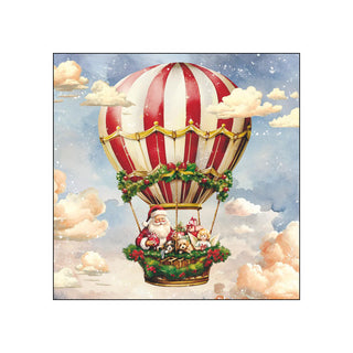 Santa's Air Balloon • Beverage Napkins