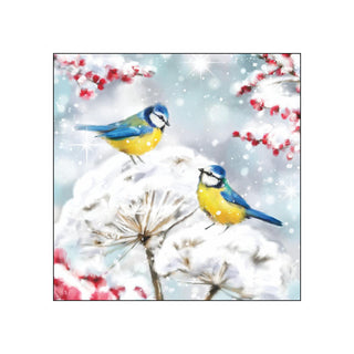 Birds in the Snow • Beverage Napkins