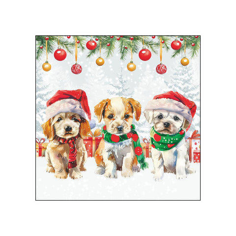 Funny, Cute Puppies • Beverage Napkins