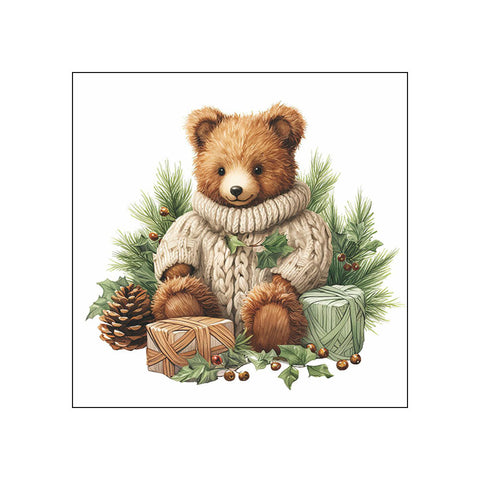 Cuddle Bear • Beverage Napkins