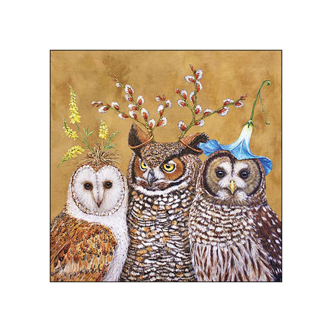Owl Family • Beverage Napkins