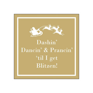 Dashin' Dancin' & Prancin' • Beverage Napkins