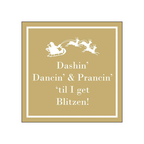 Dashin' Dancin' & Prancin' • Beverage Napkins