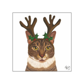 Reindeer Kitty • Beverage Napkins