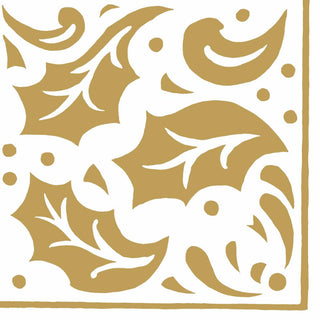 Holly in Gold • Lunch Napkins