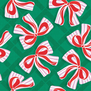 Bows, green • Lunch Napkins