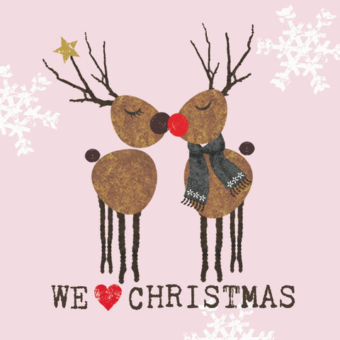 We Love Christmas, rosé • Lunch Napkins