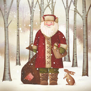 Santa and Rabbit • Lunch Napkins