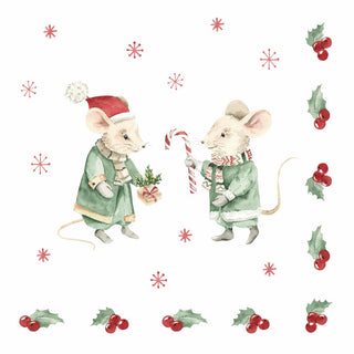 Winter Mice • Lunch Napkins