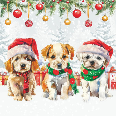 Funny, Cute Puppies • Lunch Napkins