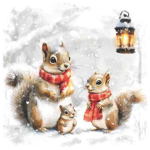 Squirrel Family • Lunch Napkins