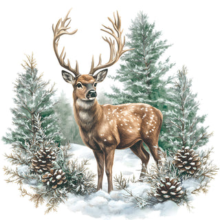 Winter Stag • Lunch Napkins