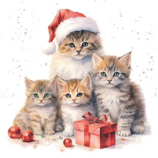 Meowy Christmas • Lunch Napkins