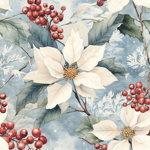 Winter Poinsettia • Lunch Napkins