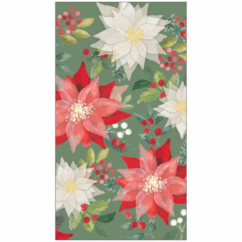 Merry Poinsettia • Guest Towels