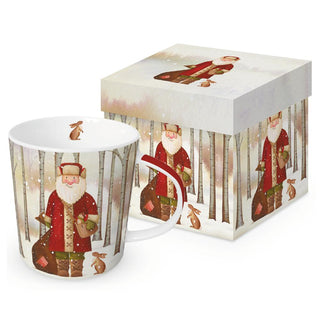 Santa and Rabbit • Gift-Boxed Mug