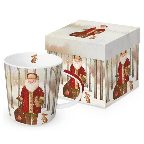 Santa and Rabbit • Gift-Boxed Mug